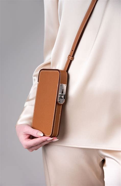 Hermes phone case with strap